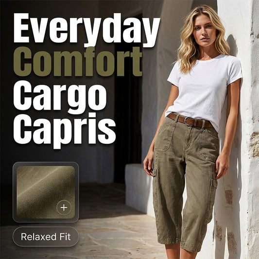 📢📢50% OFF !! ⏰Relaxed Casual Cargo Capris