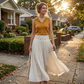 🌸 50% OFF NOW! 🌸 Women's High Waist A-Line Long Skirt
