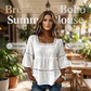📢📢60% OFF !! ⏰ Elegant Square Neck Summer Blouse