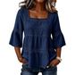 📢📢60% OFF !! ⏰ Elegant Square Neck Summer Blouse