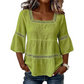 📢📢60% OFF !! ⏰ Elegant Square Neck Summer Blouse