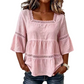 📢📢60% OFF !! ⏰ Elegant Square Neck Summer Blouse