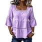 📢📢60% OFF !! ⏰ Elegant Square Neck Summer Blouse