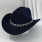 📢📢30% OFF !! ⏰Women's Rhinestone Heart Cowboy Hat Elegant French Jazz Fedora