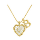 📢📢50% OFF !! ⏰Heart Shaped Letters Micro Pave Chain Necklace