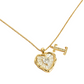 📢📢50% OFF !! ⏰Heart Shaped Letters Micro Pave Chain Necklace