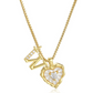 📢📢50% OFF !! ⏰Heart Shaped Letters Micro Pave Chain Necklace