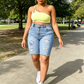 🌸 50% OFF NOW! 🌸 Women's Plus Size Distressed Denim Shorts