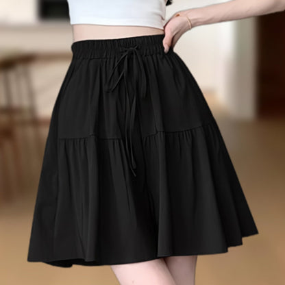 🌸 50% OFF NOW! 🌸Women High Waist Skirt Pants Wide Leg Ruffle Culottes