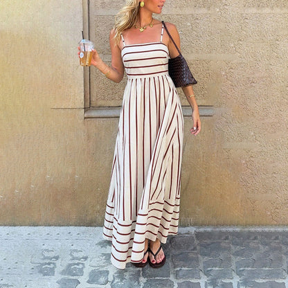 🌸 60% OFF NOW! 🌸Women's Striped Cami Maxi Dress