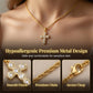 🌸 40% OFF NOW! 🌸Copper Inlaid Zircon Cross Charm Pendant