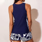 🌸 50% OFF NOW! 🌸Color-Blocking Printed Loose Swimsuit Set
