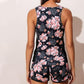 🌸 50% OFF NOW! 🌸Color-Blocking Printed Loose Swimsuit Set