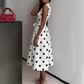🌸 50% OFF NOW! 🌸 Women's Polka Dot Sleeveless V-Neck Dress