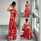 🌸 50% OFF NOW! 🌸Women’s Off-the-Shoulder Waist Cutout Daisy Printed Resort Dress