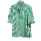 🌸 40% OFF NOW! 🌸Women's Plaid Ruffle Collar Puff Sleeve Top