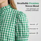 🌸 40% OFF NOW! 🌸Women's Plaid Ruffle Collar Puff Sleeve Top