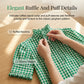 🌸 40% OFF NOW! 🌸Women's Plaid Ruffle Collar Puff Sleeve Top