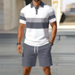 📢📢50% OFF !! ⏰ Men's Two-Piece Shirt and Shorts Set