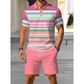 📢📢50% OFF !! ⏰ Men's Two-Piece Shirt and Shorts Set