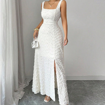 🌸 50% OFF NOW! 🌸Women's Sleeveless Square Neck Split Maxi Dress