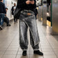 🌸 60% OFF NOW! 🌸Women's Rhinestone Wide Leg Jeans