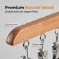 📢📢50% OFF !! ⏰Multi-Clip Wooden Hanger for Closet Organization