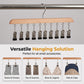 📢📢50% OFF !! ⏰Multi-Clip Wooden Hanger for Closet Organization