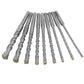 📢📢40% OFF !! ⏰9-Piece SDS Plus Hammer Drill Bit Set