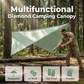 📢📢60% OFF !! ⏰Portable Diamond-Shaped Camping Tarp Sun Shelter