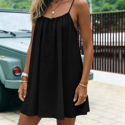 🌸 40% OFF NOW! 🌸Summer Backless Spaghetti Strap Mini Dress