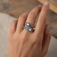 🌸 50% OFF NOW! 🌸Vintage Adjustable Open Ring with Teardrop Glowing Zircon