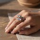 🌸 50% OFF NOW! 🌸Vintage Adjustable Open Ring with Teardrop Glowing Zircon