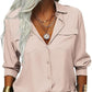 📢📢40% OFF !! ⏰Women's Solid Lapel Long Sleeves Button-Down Shirt