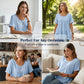 🌸 40% OFF NOW! 🌸Women's Short Sleeve Tiered Tunic Top