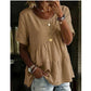 🌸 40% OFF NOW! 🌸Women's Short Sleeve Tiered Tunic Top