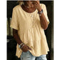 🌸 40% OFF NOW! 🌸Women's Short Sleeve Tiered Tunic Top