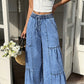 🌸 50% OFF NOW! 🌸Women's High Waist Wide Leg Denim Pants