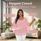 🌸 40% OFF NOW! 🌸Women’s Summer Batwing Sleeve Top Casual Split Loose Blouse