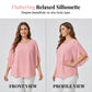 🌸 40% OFF NOW! 🌸Women’s Summer Batwing Sleeve Top Casual Split Loose Blouse