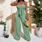 🌸 40% OFF NOW! 🌸Women's Strapless High-Waisted Wide-Leg Jumpsuit