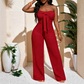🌸 40% OFF NOW! 🌸Women's Strapless High-Waisted Wide-Leg Jumpsuit