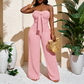 🌸 40% OFF NOW! 🌸Women's Strapless High-Waisted Wide-Leg Jumpsuit