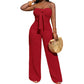 🌸 40% OFF NOW! 🌸Women's Strapless High-Waisted Wide-Leg Jumpsuit