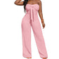 🌸 40% OFF NOW! 🌸Women's Strapless High-Waisted Wide-Leg Jumpsuit