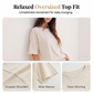 📢📢40% OFF !! ⏰Women's Oversized T-Shirt & Ruffle Skirt 2-Piece Set 🌸