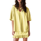 📢📢40% OFF !! ⏰Women's Oversized T-Shirt & Ruffle Skirt 2-Piece Set 🌸