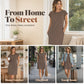 🌸 60% OFF NOW! 🌸Women's Crew Neck Solid Color Dress