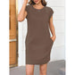 🌸 60% OFF NOW! 🌸Women's Crew Neck Solid Color Dress