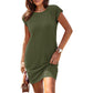 🌸 60% OFF NOW! 🌸Women's Crew Neck Solid Color Dress